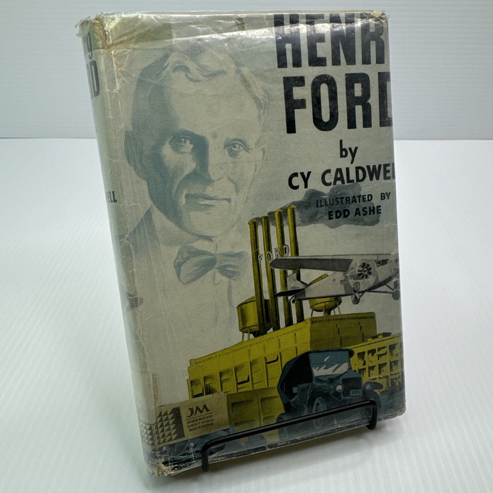Henry Ford by Cy Caldwell Ex-Library 1961 HC Vintage Henry Ford Biography