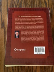 Vampire in Slavic Cultures by Thomas Garza (2010, Trade Paperback)