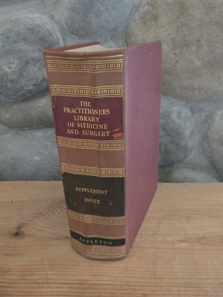 The Practitioners Library of Medicine and Surgery 1938 Supplement Index