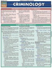 Criminology (Quick Study Academic) – Pamphlet By BarCharts, Inc. – VERY GOOD