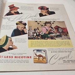 Ladies Home Journal Mag Feb. 1942 40s Fashions Full Color Ads Beauty Recipes