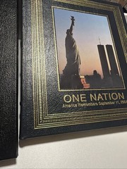September 11 9/11 Twin Towers New York One Nation Easton Press Leather 22K Gilt