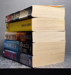 Harlan Coben Lot of 5 PB Mystery Suspense Novels Hold Tight Miracle Cure Live Wi