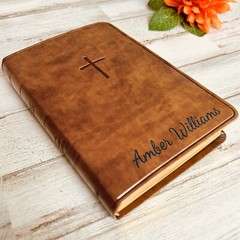 Custom KJV Bible with Name Engraved, Compact Holy Bible, Custom Name Engraved