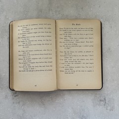 Antique 1923 Faux Leather Bound Ex-library/ The Passing Throng by Edgar A. Guest