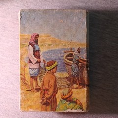 Vtg 4.25” X 3”-NEW TESTAMENT BIBLE W/PICTURES Pocket Size Illustrated Children’s