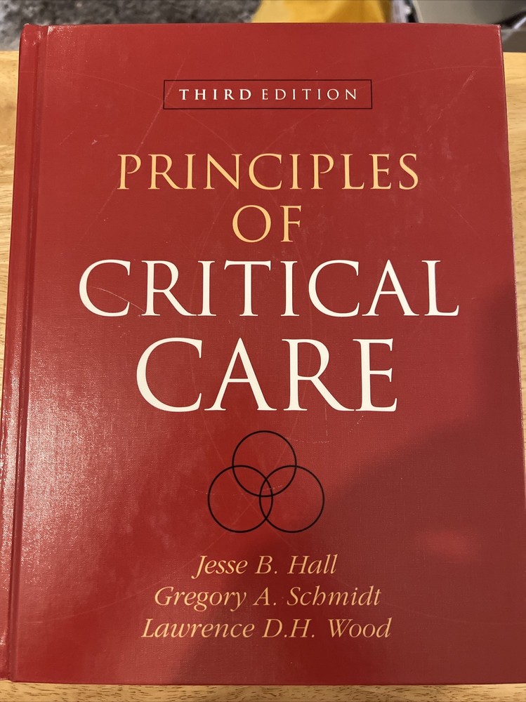 Principles of Critical Care by Jesse Hall -Hardcover
