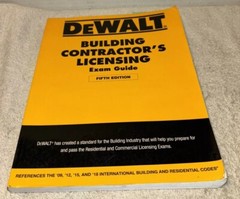 DEWALT Building Contractor’s Licensing Exam Guide: