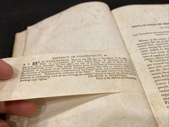 Antique 1835 PUBLIC STATUTE LAWS OF THE STATE OF CONNECTICUT GENERAL ASSEMBLY