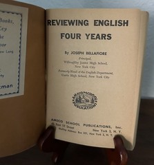 Vintage 1949 Reviewing English Four Years Joseph Bellafiore AMSCO School Book