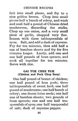 1919 Chinese Japanese Vintage Cook Book 123 Pages