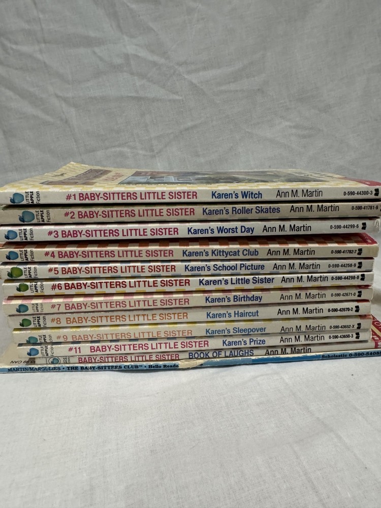 Lot of 12 Babysitters Club Books Volumes 1,2,3,4,5,6,7,8,9,11, Book of Laughss