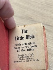 Vintage David C. Cook The Little Bible Cathedral Of Tomorrow By Rex Humbard