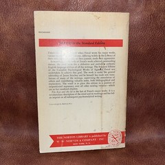 The Ego and the ID Sigmund Freud 1962 Norton Library Pb Edition VTG Paperback