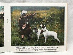 Adorable Antique Children’s Book COUNTRY PLAYMATES Great Color Images 12.25×9.75