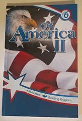 ABEKA, 6TH GRADE STUDENT BOOK, OF AMERICA II, 5TH EDITION, 2023, Good Condition
