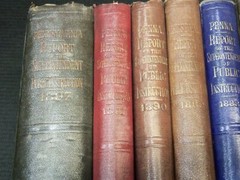1881-1897 PENNSYLVANIA REPORT OF PUBLIC INSTRUCTION VOLUMES LOT OF 11 – KD 5712