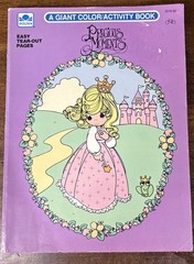 Golden PRECIOUS MOMENTS Giant Coloring & Activity Book PB 1991 Ages 4-8 Vintage