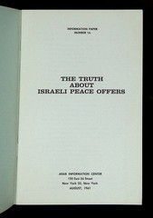 n/a / Truth About Israeli Peace Offers Information Paper Number 16 1961