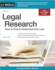 Legal Research: How to Find & Understand – Paperback, by Nolo Editors of – Good
