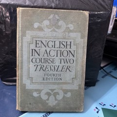 English in Action Course Two Tressler Fourth Edition 1945 Rare 466 pages