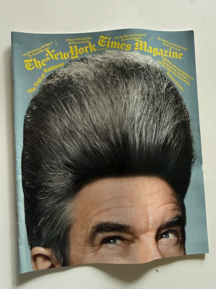 New York Times Magazine April 19, 2026 Iran War Lena Dunham Hair Loss NEW