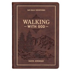 Walking with God 365 Daily Devotions – Leather Bound By David Jeremiah – GOOD