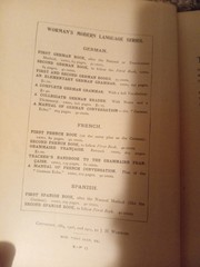First Spanish Book By James H. Worman, A.M. Ph.d. 1911