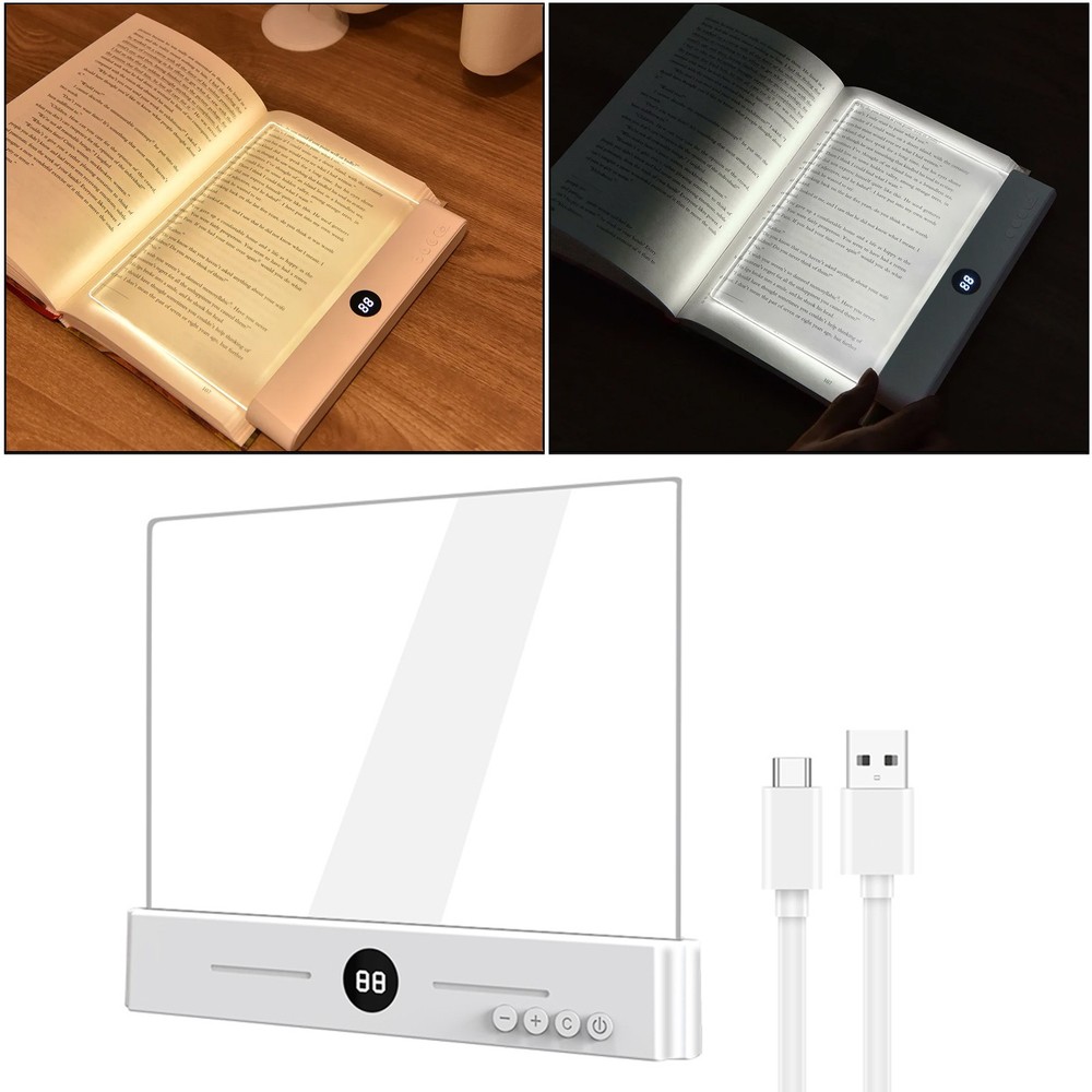 LED Book Reading Light & Night Light 2-in-1 | USB Rechargeable | 3 Color Modes