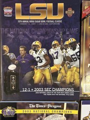 2003 LSU Tigers Football National Champions, Sugar Bowl Media Guide Lot Of 5