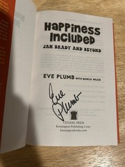 SIGNED Happiness Included Jan Brady & Beyond By Eve Plumb HC 1/1 +PIC