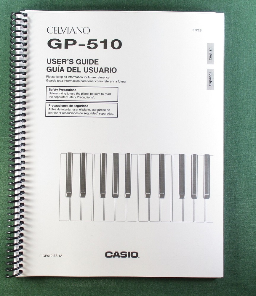Casio GP-510 Instruction Manual: 84 Pages Coil Bound & Protective Covers!