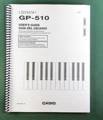 Casio GP-510 Instruction Manual: 84 Pages Coil Bound & Protective Covers!