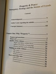 Property & Peace : Insurgency, Strategy and the Statute of Frauds, Paperback …