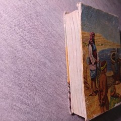 Vtg 4.25” X 3”-NEW TESTAMENT BIBLE W/PICTURES Pocket Size Illustrated Children’s