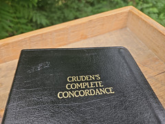 RARE OOP VG! Cruden’s Complete Concordance Black Bonded Leather w/box!