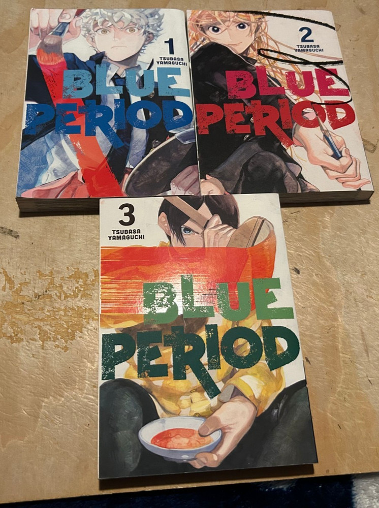 Blue Period Manga Volume 1-3 ENGLISH By Tsubasa Yamaguchi 1,2,3 PB Book Lot