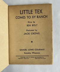 THREE 1949 VINTAGE “SWAP-IT” BOOKS MINI ILLUSTRATED STORIES COWBOYS 4.25” x 3.5”