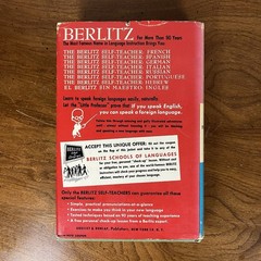 1953 Berlitz Self-Teacher Portuguese Hardcover Dust Jacket Language Course
