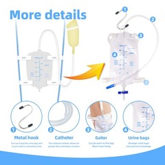 Latex Condom Catheter External Self-Sealing Set, 9 Piece 25mm/0.98inch