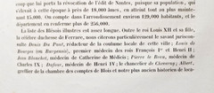 Antique History of Blois, France, 20 pages, Guilbert, 1845, in French