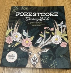 Forestcore Coloring Book 128 Pages Forest to Life Deer Mushrooms Butterflies Art