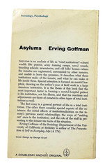 Erving Goffman Asylums 1961 PB Social Theory Sociology Classic