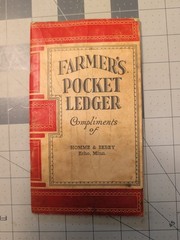 Vintage Farmer’s Pocket Ledger Missing Pages