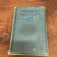 Sohrab & Rustum Arnold & Prisoner Chillon Byron 1913 Merrill’s English Texts