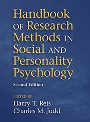 HANDBOOK OF RESEARCH METHODS IN SOCIAL AND PERSONALITY By Harry T. Reis VG