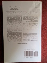Barbarians and Romans, A.D. 418-584 by Walter Goffart (author), Carl Erdmann …