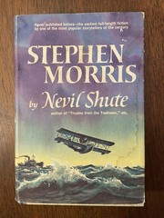 Stephen Morris by Nevil Shute (1961)- 1st Ed HCDJ Very Good