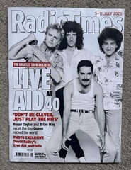 Radio Times 5th-11th July 2025 5-11/7/25 Roger Taylor & Brian May Queen Live Aid
