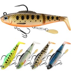 TRUSCEND Fishing Lures for Bass Trout Jighead 2.8in (7cm), D-2.8″-0.3oz